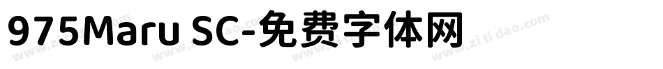 975Maru SC字体转换